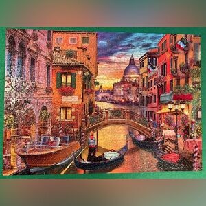 Venice Canal Sunset 1,000 Piece Puzzle